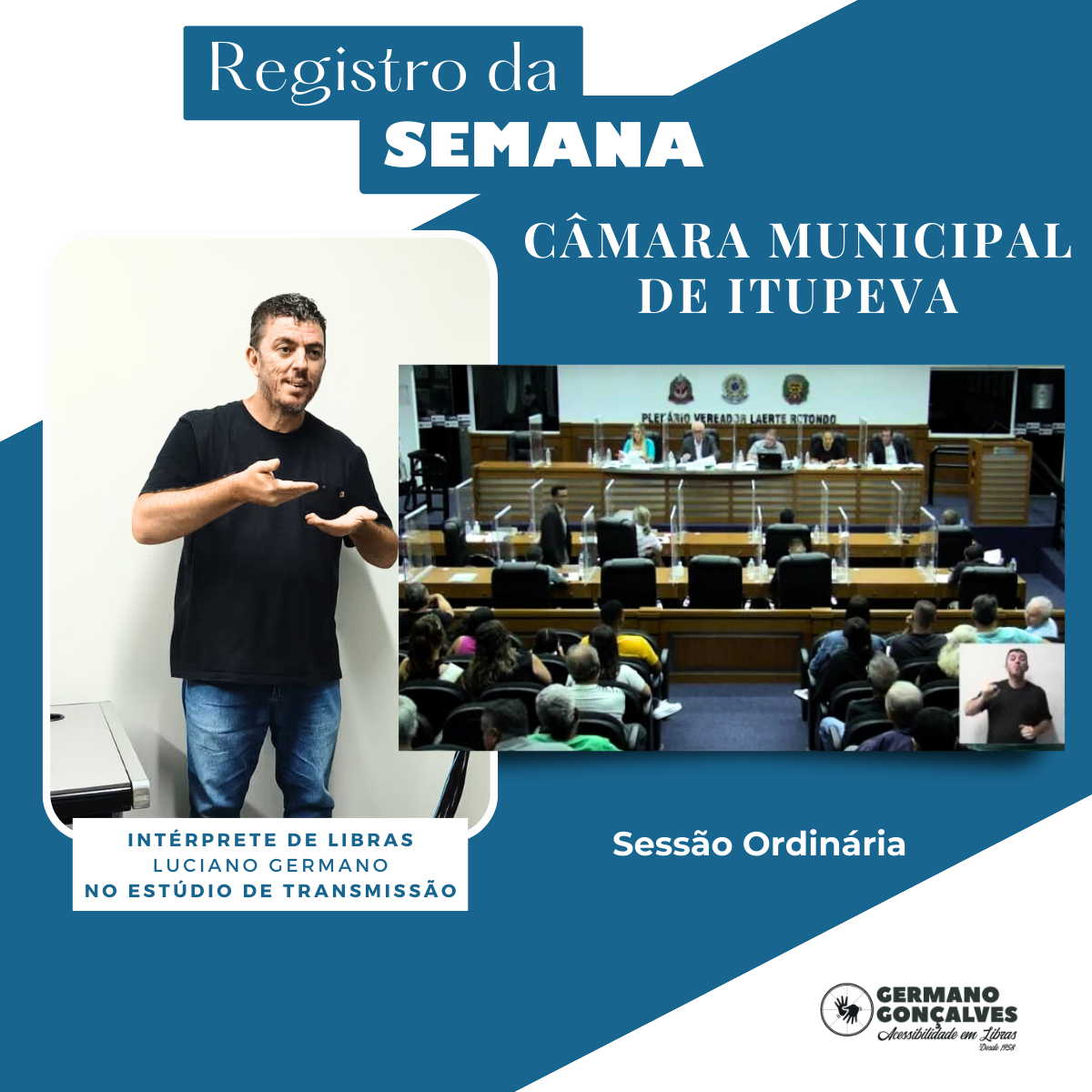 Câmara Municipal de Itupeva - Intérprete de Libras Luciano Germano Luiz Gonçalves