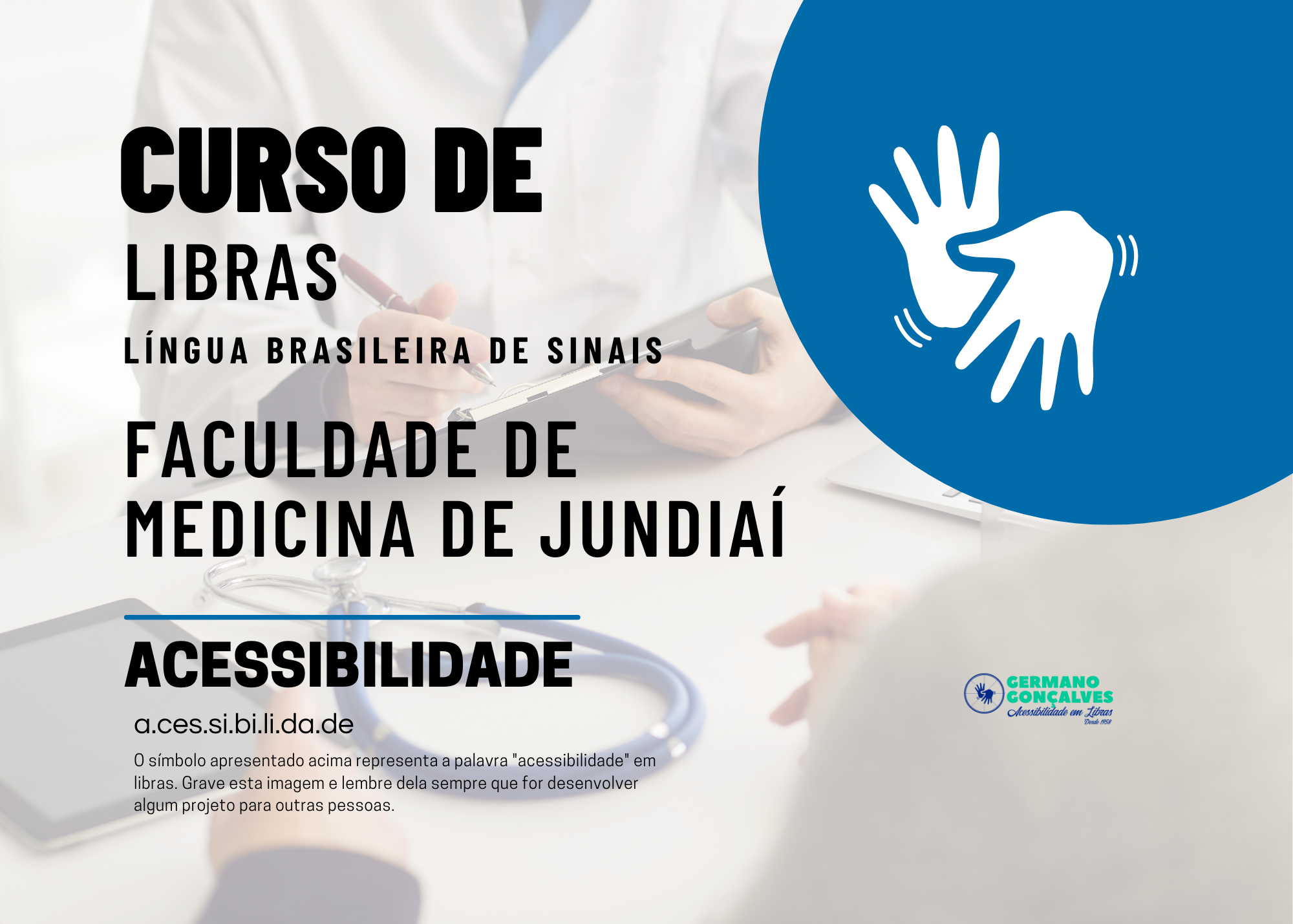 Curso de Libras – Segundo semestre 2026 – Faculdade de Medicina de Jundiaí